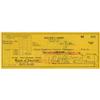 Image 1 : Walt Disney Signed Check
