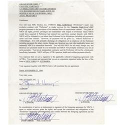 Phil Hartman Signed "SNL" Contract