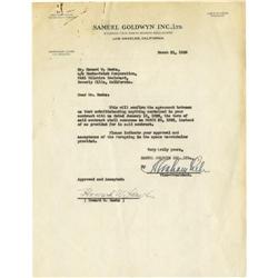 Howard Hawks Signed Contract