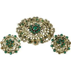 Rita Hayworth Owned Brooch and Earrings