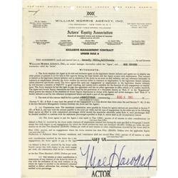 Moe Howard Signed Contract