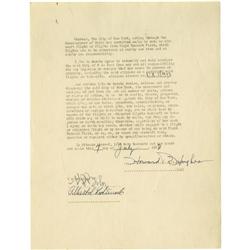 Howard Hughes Signed Liability Contract