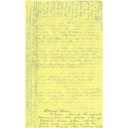 Howard Hughes Signed Letter