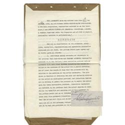 Charles Laughton Signed Contract