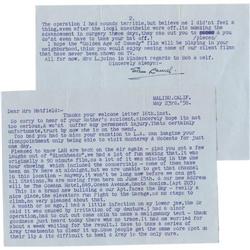 Stan Laurel Signed Letter