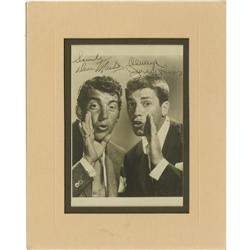 Jerry Lewis and Dean Martin Signed Photo