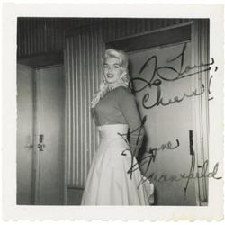 Jayne Mansfield Signed Photo