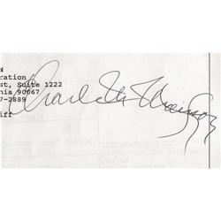 Charles Manson Signed Legal Documents 