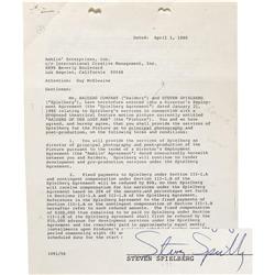 Steven Spielberg "Raiders" Contract