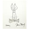 Image 1 : James Stewart Autographed "Harvey" Sketch