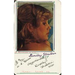 Dorothy Stratten Autograph with Photo