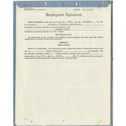 Spencer Tracy Signed "Guess Who's" Contract