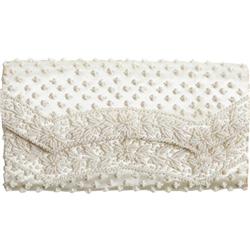 Lana Turner Owned White Beaded Purse