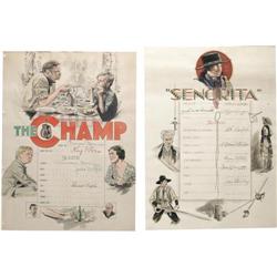 Signed Cast Credits for "The Champ" & "Senorita"