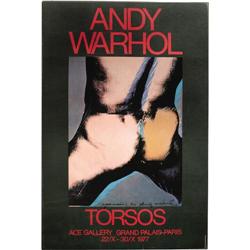 Andy Warhol Signed "Torsos" Poster