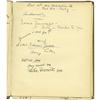 Image 4 : Clifton Webb Celebrity Signed Guest Book