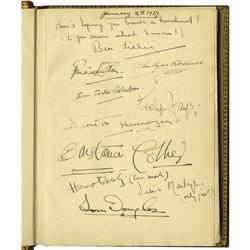Clifton Webb Guest Book - "Mother Her Book"