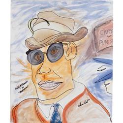 Adam West Painting of "The Bookworm"