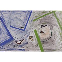 Adam West Painting of the Green Hornet