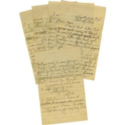 Ava Gardner Handwritten Letter from Age 11