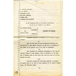 Ava Gardner & Mickey Rooney Divorce Papers