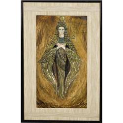 Ava Gardners' - Cleopatra Framed Costume Sketch