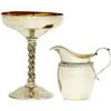 Image 2 : Ava Gardner Silver Cream Pitcher and Goblet
