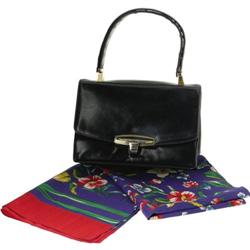 Ava Gardner Owned Koret Handbag and Floral Scarf
