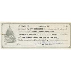 Marilyn Monroe Signed - Dimaggio