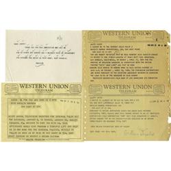 Note From Marilyn Monroe, 3 Telegrams To Monroe