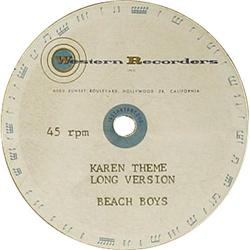 Beach Boys - Karen Theme - 8" Acetate 1964