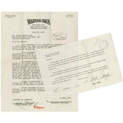 Enrico Caruso Jr. & Mario Lanza Signed Documents