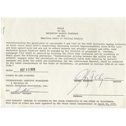 Harry Chapin Signed Document 1979