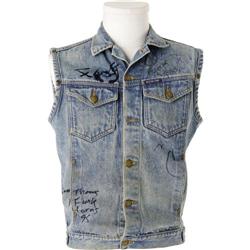 George Clinton and Parliament Signed Denim Vest