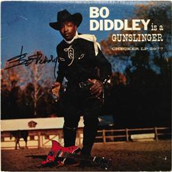 Bo Diddley "Is A Gunslinger" Autograph LP