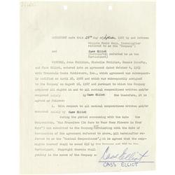 Cass Elliot Signed Contract - Mamas & Papas