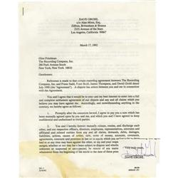 Dave Grohl Signed Contract