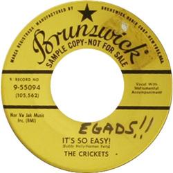 Crickets and Buddy Holly 45 Group of 7