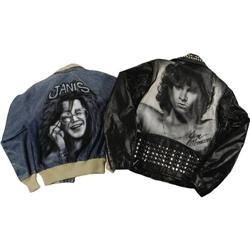 Janis Joplin and Jim Morrison Airbrushed Jackets