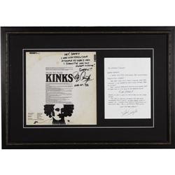 Peter Quifa Signed Letter and Kinks Album Cover