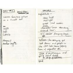 Madonna Handwritten Music Video Notes