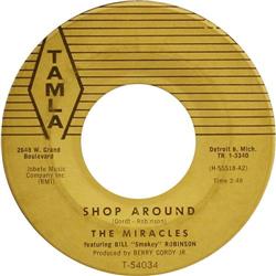 Miracles 45 Group / 5 Smokey Robinson Autographs