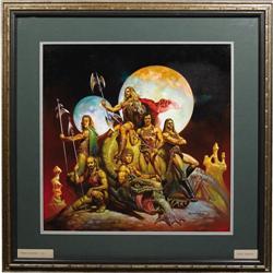 Molly Hatchet Album Cover Portrait by B. Vallejo