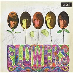 Rolling Stones Signed "Flowers" Album Cover