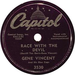 Gene Vincent and His Blue Caps 78 Group of 4