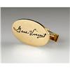 Image 1 : Gene Vincent Engraved Gold Cuff Link