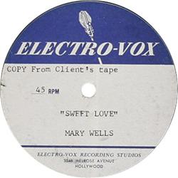 Motown Artists Acetate Group of 5 (Mary Wells)