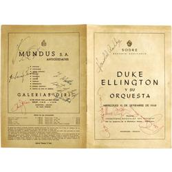 Duke Ellington Signed Program