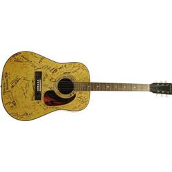 Folk Rock Signed Guitar Joan Baez, Indigo Girls