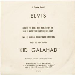 Elvis Presley "Kid Galahad" Promo DJ Copy 45